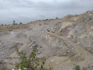 quarrying of stones by blasting